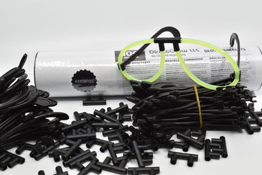 Assorted Glow Stick Eye Glasses Bracelets Bulk Pack- 50 Pairs